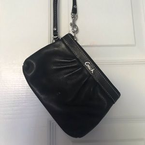 Black coach wristlet